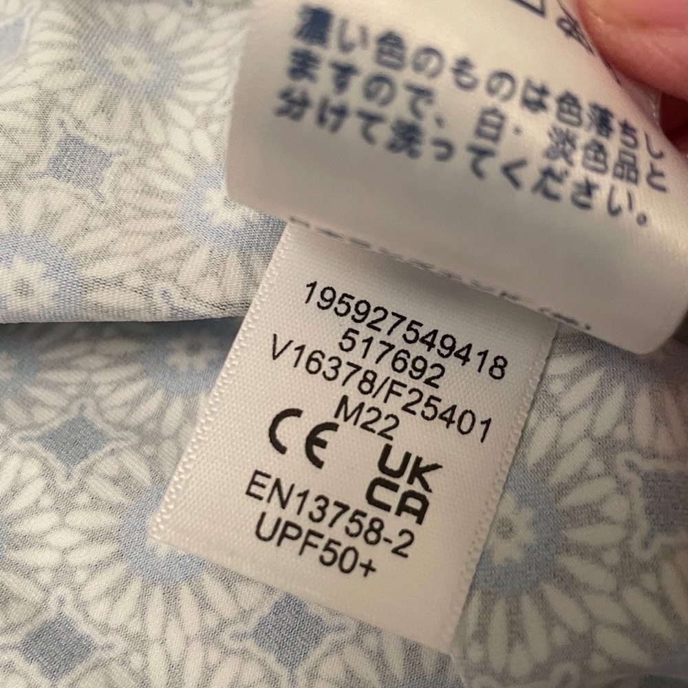 LANDS’ End Rash Guard Popover Swim Top with Sun Protection Large - Picture 6 of 11